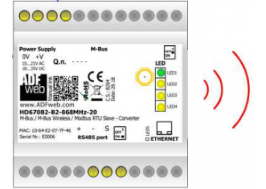 M-Bus Wireless / Modbus keitiklis M-Bus Wireless / Modbus keitiklis