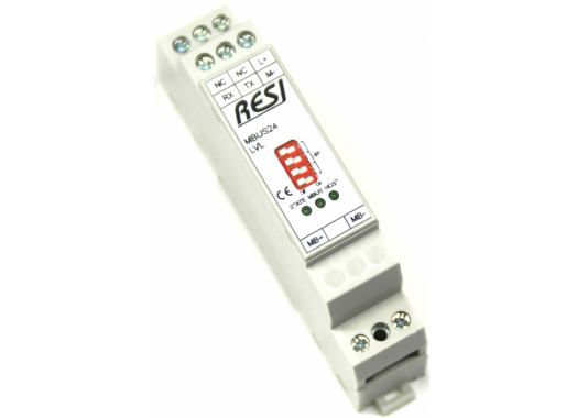 MBus - RS232 keitiklis RESI-MBUS-LVL MBus - RS232 keitiklis RESI-MBUS-LVL