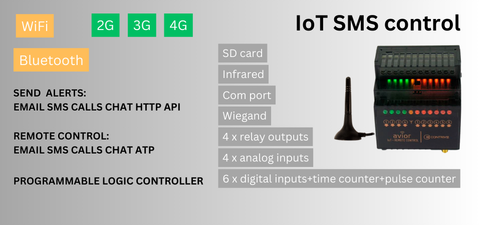 IoT SMS nuotolinis valdymas